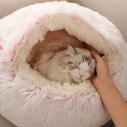 Warm Long Plush Pet Bed