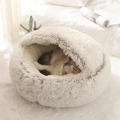 Warm Long Plush Pet Bed