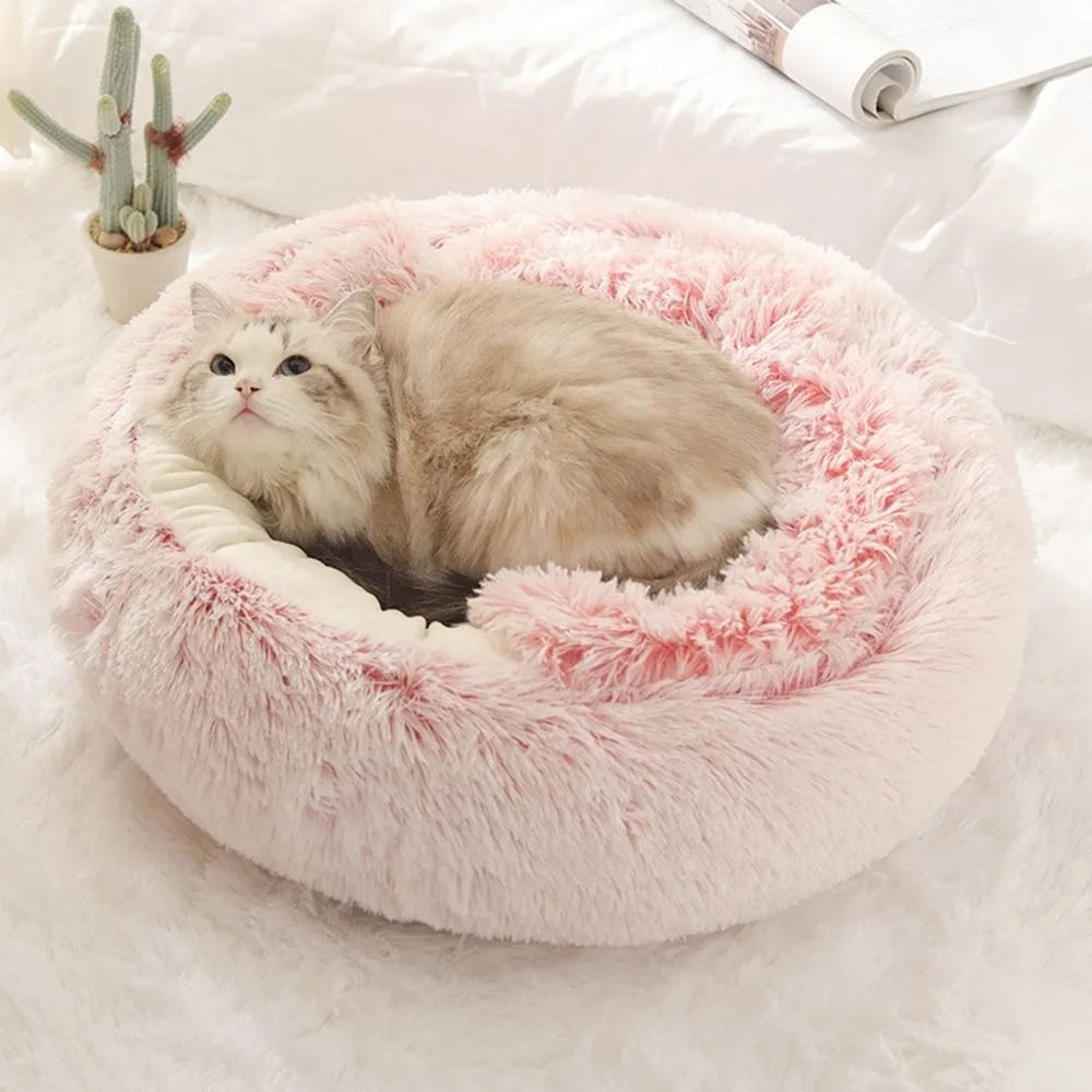 Warm Long Plush Pet Bed