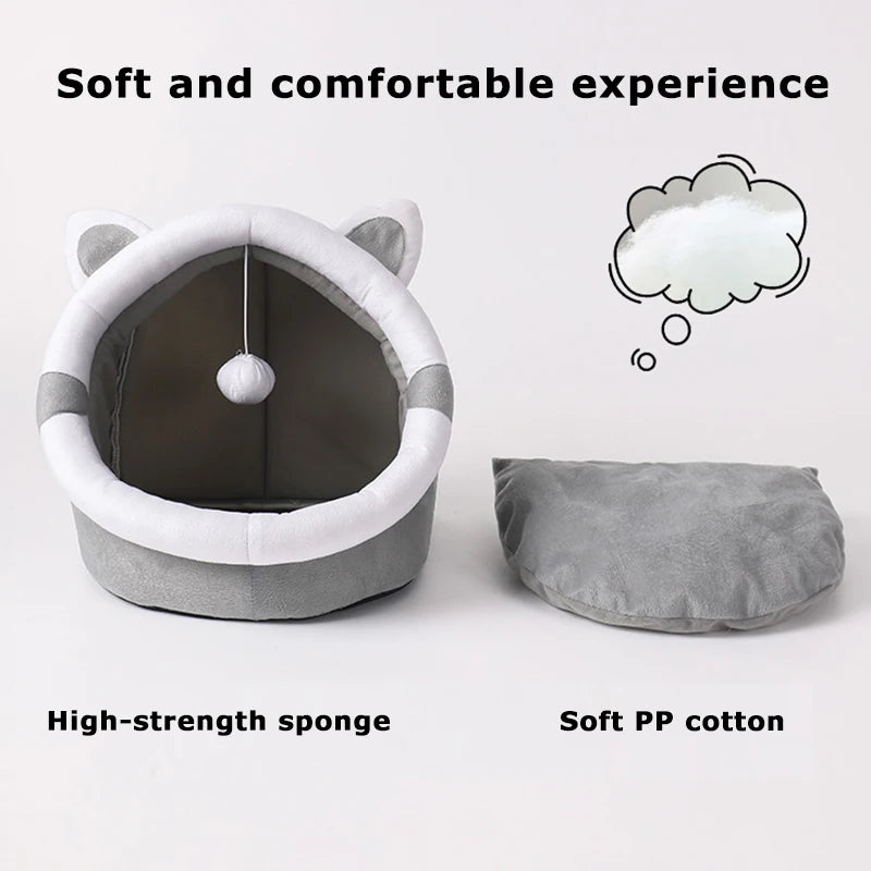 Pet House Kitten Lounger Cushion Bed